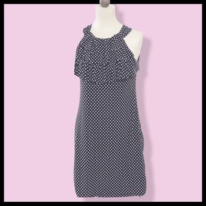 ENFOCUS STUDIO Polka Dot Print Halter Neck Casual Dress.